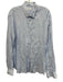 Big Flower Size XL Light blue Linen Solid Button Down Men's Long Sleeve Shirt Light blue / XL