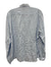 Big Flower Size XL Light blue Linen Solid Button Down Men's Long Sleeve Shirt Light blue / XL
