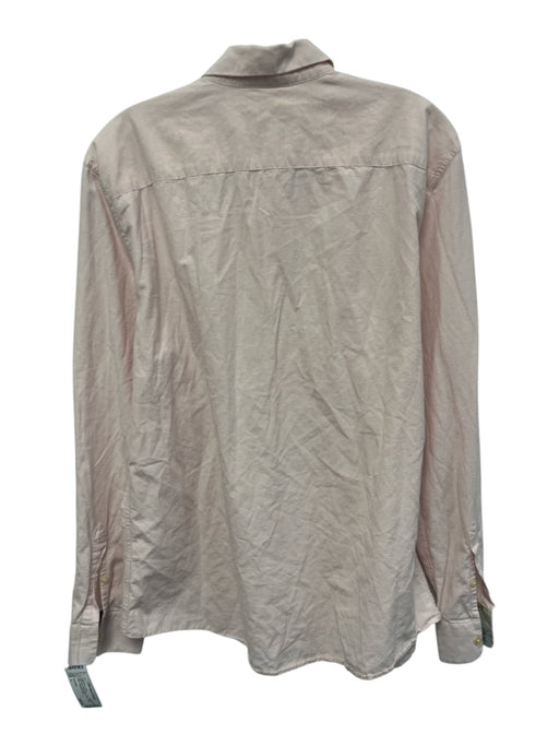 Paul Smith Size L Light Pink Cotton Blend Solid Button Down Long Sleeve Shirt Light Pink / L