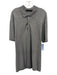Ermenegildo Zegna Size XL Gray Cotton Blend Polo Men's Short Sleeve Gray / XL