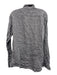Big Flower Size XL Gray Linen Solid Button Down Men's Long Sleeve Shirt Gray / XL