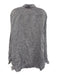 Big Flower Size XL Gray Linen Solid Button Down Men's Long Sleeve Shirt Gray / XL