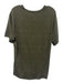 Lululemon Size Est XL Green Polyester Blend Solid Curved Hem Men's Short Sleeve Green / Est XL
