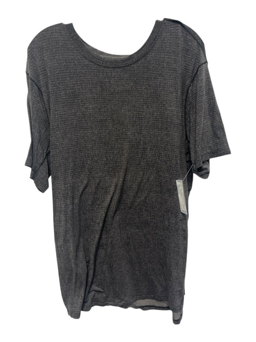 Lululemon Size Est XL Gray Polyester Blend T shirt Athleisure Men's Short Sleeve Gray / Est XL