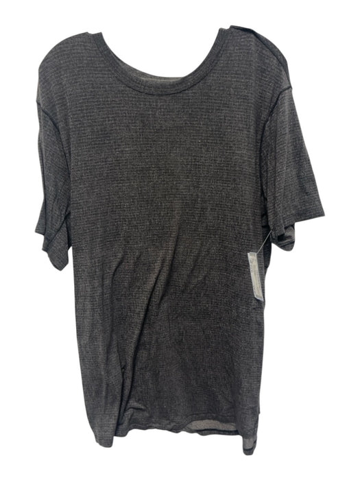 Lululemon Size Est XL Gray Polyester Blend T shirt Athleisure Men's Short Sleeve Gray / Est XL