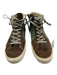 Golden Goose Shoe Size 45 Green, Brown & White Leather High Top Men's Shoes Green, Brown & White / 45