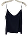 L'agence Size XS Navy Blue Silk Spaghetti Strap V Neck Camisole Tank Top Navy Blue / XS