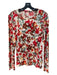 Proenza Schouler Size M Cream, Red, Yellow Cotton Abstract Long Sleeve Top Cream, Red, Yellow / M