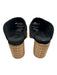 Lafayette 148 Shoe Size 40 Black & Brown Neoprene Raffia Woven Platform Mules Black & Brown / 40