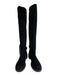 Stuart Weitzman Shoe Size 8.5 Black & Silver Suede Elastic Rhinestone Boots Black & Silver / 8.5