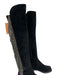 Stuart Weitzman Shoe Size 8.5 Black & Silver Suede Elastic Rhinestone Boots Black & Silver / 8.5