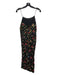 Derek Lam 10 Crosby Size 4 Black & Multi Viscose & Metallic Pleated Dress Black & Multi / 4