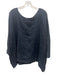 CP Shades Size XS Black Linen & Acetate Long Sleeve Wide Neck Boxy Top Black / XS