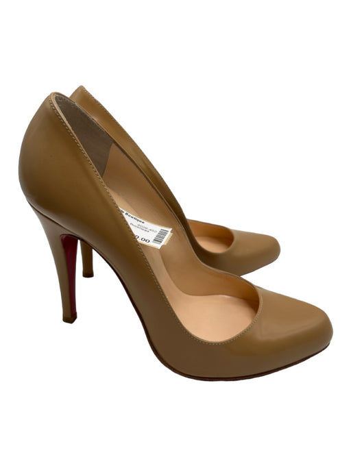 Christian Louboutin Shoe Size 37 Beige Leather Almond Toe Pumps Beige / 37