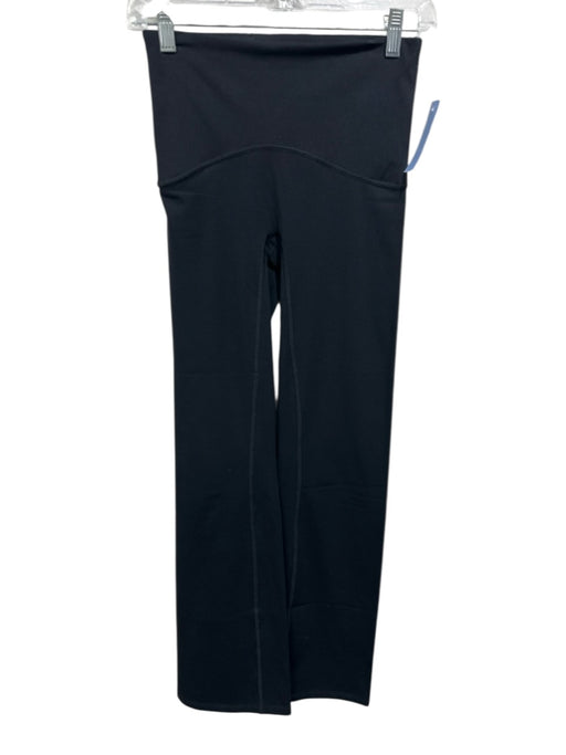 Spanx Size S Black Nylon Blend Elastic Waistband Flare Athletic Leggings Black / S