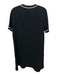 Rag & Bone Size S Black & White Triacetate Blend Contrast Piping T Shirt Dress Black & White / S