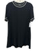 Rag & Bone Size S Black & White Triacetate Blend Contrast Piping T Shirt Dress Black & White / S