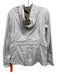 Doriani Size 46 White & Beige Polyamide Blend Perforated Zip Front Hooded Jacket White & Beige / 46