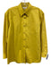 Lafayette 148 Size XS/S Yellow Cotton Long Sleeve Button Up Breast Pocket Top Yellow / XS/S
