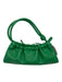 Nanushka Green Polyurethane Top Handle Tie Closure Bag Green / Small