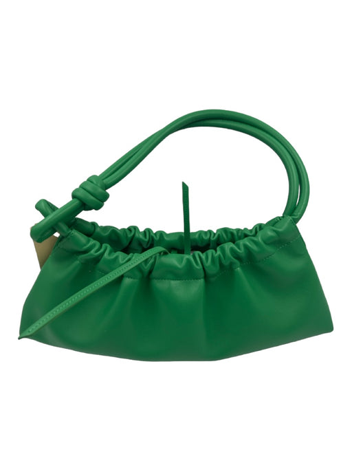Nanushka Green Polyurethane Top Handle Tie Closure Bag Green / Small