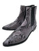 freda salvador Shoe Size 8 Purple & Black Leather Pointed Toe Chelsea Booties Purple & Black / 8