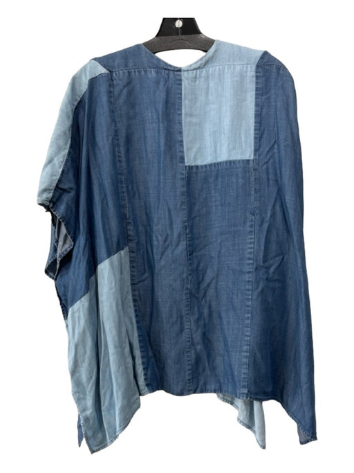Cloth & Stone Size One Size Light & Medium Wash Cotton Open Front Cardigan Light & Medium Wash / One Size