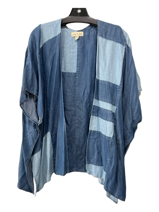 Cloth & Stone Size One Size Light & Medium Wash Cotton Open Front Cardigan Light & Medium Wash / One Size