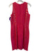 Carmen Marc Valvo Size 8 Pink Polyester Blend Round Neck Sleeveless Dress Pink / 8