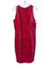Carmen Marc Valvo Size 8 Pink Polyester Blend Round Neck Sleeveless Dress Pink / 8