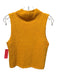 Sablyn Size Small Marigold Yellow Cotton Blend Sleeveless Mock Neck Top Marigold Yellow / Small