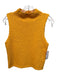 Sablyn Size Small Marigold Yellow Cotton Blend Sleeveless Mock Neck Top Marigold Yellow / Small