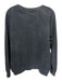 Aviator Nation Size M Dark Gray Cotton Blend Graphic Logo Pullover Sweater Dark Gray / M