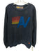 Aviator Nation Size M Dark Gray Cotton Blend Graphic Logo Pullover Sweater Dark Gray / M