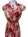 Zimmermann Size 0 Pink, Green, Cream Silk Long Sheer Sleeves Floral Dress Pink, Green, Cream / 0