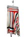Zara Size XS White, Red & Blue Viscose Wrap Striped Belt loops Maxi Skirt White, Red & Blue / XS