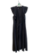 Vanessa Bruno Size 38 Black Lyocell & Cotton Deep V Neck Sleeveless Maxi Dress Black / 38