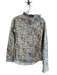 Ann Mashburn Size M Green & Multi Cotton Long Sleeve Button Down Floral Top Green & Multi / M