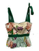 Christy Lynn Size S/XS Cream, Green & Multi Cotton Blend Floral Midi Skirt Set Cream, Green & Multi / S/XS