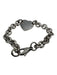 Tiffany & Co Silver 925 Round Links Heart Lobster Clasp Sash Inc Bracelet Silver