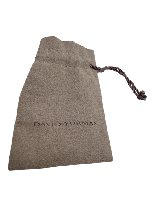 David Yurman Silver & Aqua 925 Snake Chain Topaz Diamond Bezel Pendant Necklace Silver & Aqua