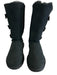 Ugg Australia Shoe Size 8 Black sheep skin Shearling Half Calf Buttons Boots Black / 8
