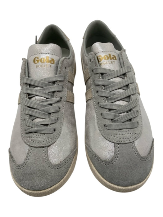 Gola Shoe Size 6 Silver & Teal Coated Leather Low Top Laces Sneakers Silver & Teal / 6