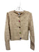 THML Size S Beige & Multi Acrylic Blend Button Up Textured Cardigan Beige & Multi / S