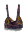 We The Free Size M Blue, Orange & Multi Viscose Blend Long Sleeve Bra Top Set Blue, Orange & Multi / M