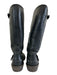 Ugg Shoe Size 9 Black & Brown Leather Sheepskin Rubber Sole Buckle Detail Boots Black & Brown / 9