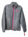 The North Face Size Medium gray & pink Nylon Zip Up Diamond Quilt Jacket gray & pink / Medium