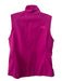 The North Face Size L Magenta Pink Polyester Drawstring Solid Zip Up Vest Magenta Pink / L