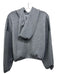 Spanx Size L Gray Modal & Polyester Long Sleeve Cropped Hoodie Sweater Gray / L