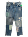 We The Free Size 30 Medium Wash & Multi Cotton Embroidered Pattern Block Jeans Medium Wash & Multi / 30